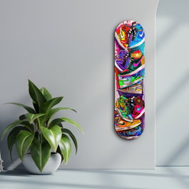 Wallity Colorful Sneakers Pintura Decorativa de Vidrio Templado